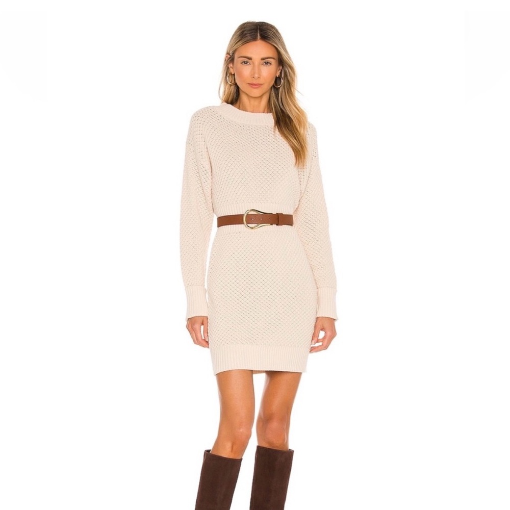 NWT 525 America Sweater Dress in Cream, XS